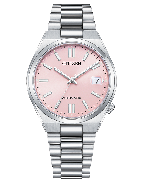 Citizen - Tsuyosa Steel Auto Pink Dial 37mm - NJ0200-50Z - 789675