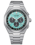 Citizen - Eco-Drive Zenshin Super Titanium Chronograph Turquoise Dial 42mm - CA4610-85M - 789670