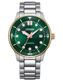 Citizen - Mechanical Auto Steel Green Dial 40mm - NJ0196-80X - 789676