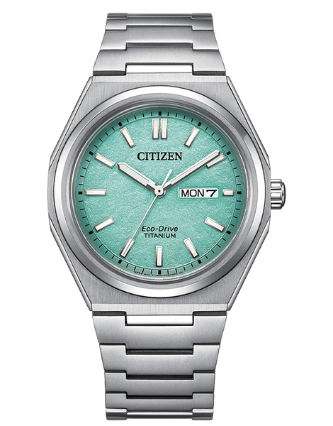 Citizen - Eco-Drive Zenshin Super Titanium Chronograph Turquoise Dial