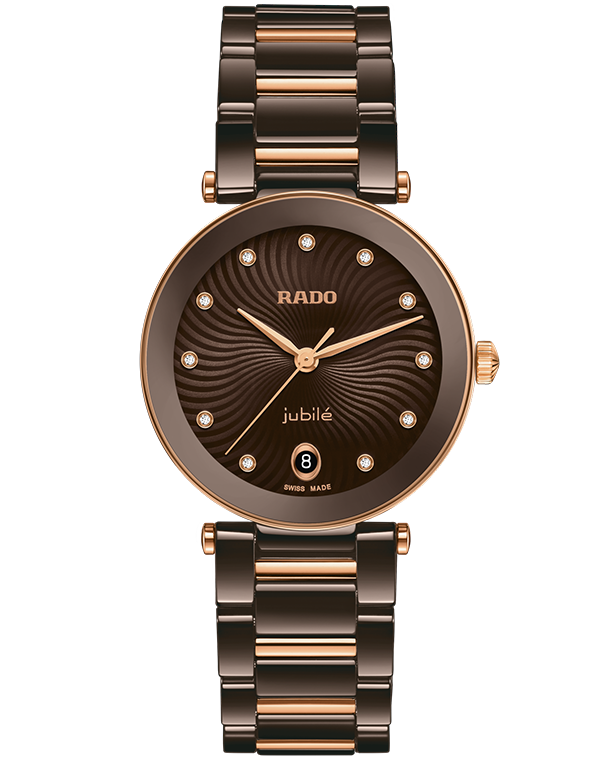 Rado - Lacoupole QTZ Dia Brown Ceramic 31MM - R22242703- 790223
