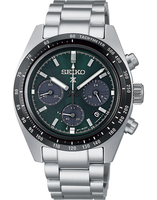Seiko - Prospex Speedtimer Authentic Green Solar Chronograph - SSC933P - 787925
