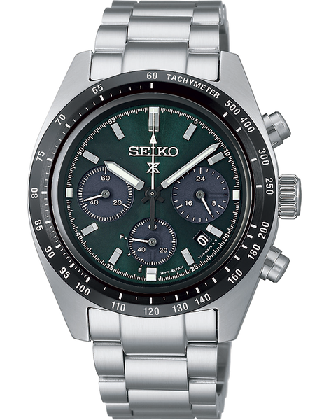 時計 SEIKO exclusive wrist watch AP Seiko - Prospex Speedtimer Authentic Green Solar Chronograph - SSC933P