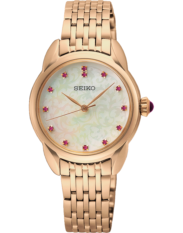 Seiko - Special Edition Rose Tone Mother of Pearl Dial 28mm Watch - SUR564P- 788333