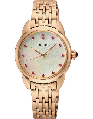 Seiko - Special Edition Rose Tone Mother of Pearl Dial 28mm Watch - SUR564P- 788333