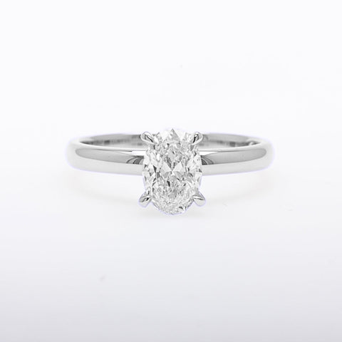 Diamond Ring - 1.04 carat Lab Grown Oval Diamond Ring in 18ct White Gold - 785722