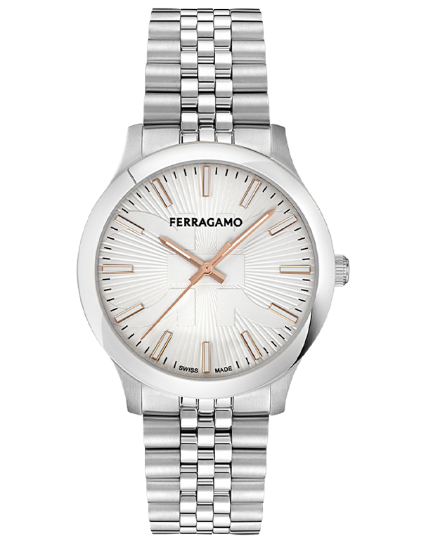Ferragamo - Duo Quartz Silver Dial Steel 40mm - SFTV00125 - 790018