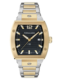 Ferragamo - F-80 Tonneau Black Dial Steel 41.8mm - SFT800625 - 790015