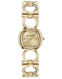 Ferragamo - Double Gancini Quartz Gold Dial Gold 25mm - SFZA00224 - 790001