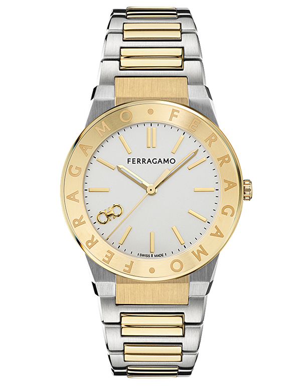 Ferragamo - Sapphire Logo Quartz Silver Dial 2T Steel 41mm - SFNT00525 - 790030