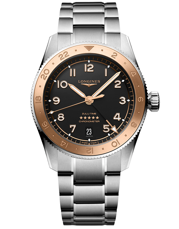 Longines Chronometer - Spirit 1925 Chronometer Zulu Time Steel 39mm - L38035536 - 789698