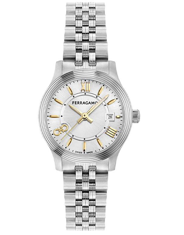 Ferragamo - Duo Quartz Silver Dial Steel 28mm - SFAC00124 - 790021