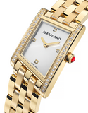 Ferragamo - Asymetrique Quartz Silver Dial 42 x Diamond 22 36mm - SFYT00525 - 790167