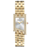 Ferragamo - Asymetrique Quartz Silver Dial 42 x Diamond 22 36mm - SFYT00525 - 790167