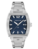 Ferragamo - F-80 Tonneau Blue Dial Steel 41.8mm - SFT800525 - 790013