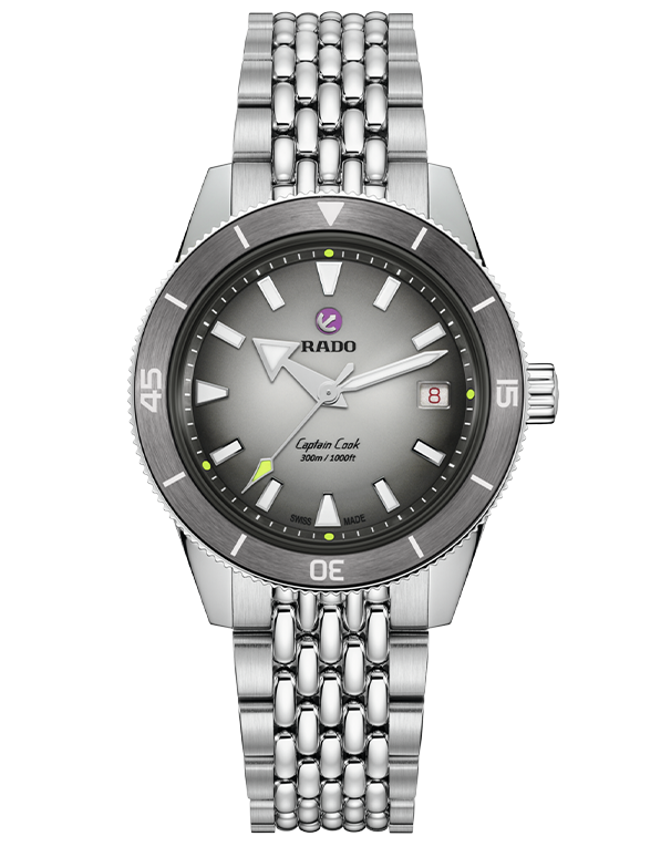 Rado - Captain Cook Auto Grey Dial Steel 39mm - R32222108 - 790071