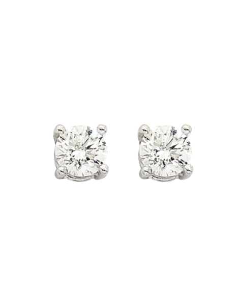 Diamond Studs - 10ct White Gold Diamond Stud Earrings - 768587