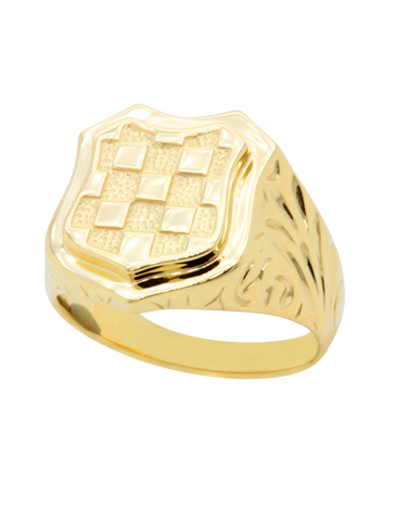 Gold Ring - 9ct Yellow Gold Croatian Ring - 741596