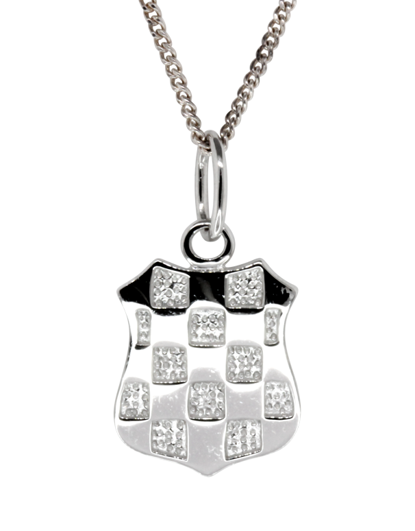 Sterling Silver Pendant - Sterling Silver Croatian Crest Pendant  - Small - 753728