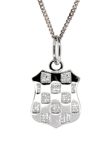 Sterling Silver Pendant - Sterling Silver Croatian Crest Pendant  - Small - 753728