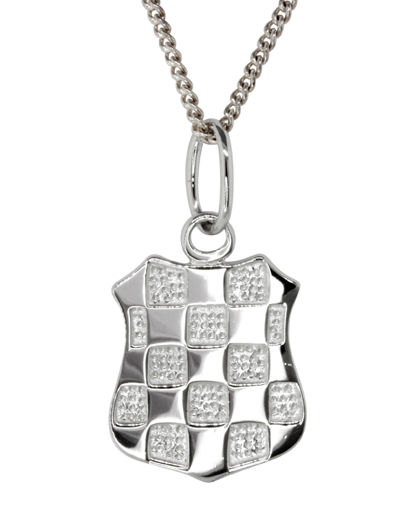 Sterling Silver Pendant - Sterling Silver Croatian Crest Pendant - Large - 753727