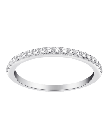 18ct White Gold Diamond Set Wedding Band - 753868