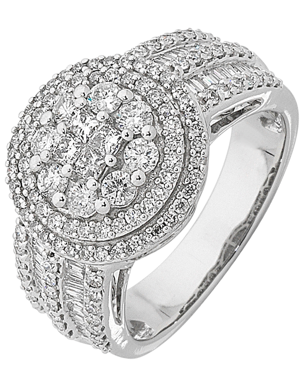 Diamond Ring - 14ct White Gold Diamond Ring - 759743 - Salera's