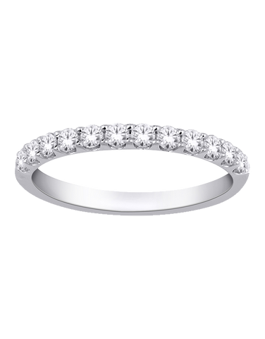 18ct White Gold Diamond Wedding Band- 761099