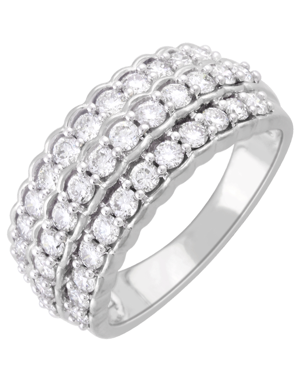 Diamond Ring - 14ct White Gold Diamond Ring - 761380 - Salera's