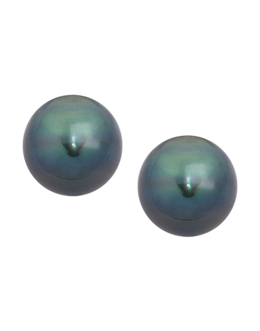 Pearl Earrings - 9ct Yellow Gold Tahitian Pearl Earrings - 771552