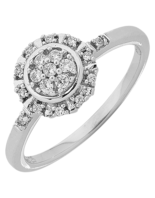 Diamond Ring - White Gold Diamond Ring - 763758 - Salera's
