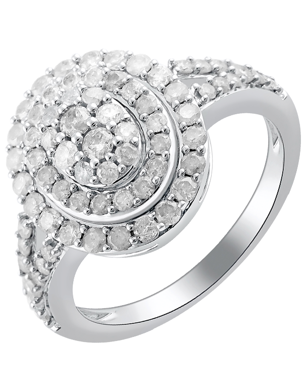 Diamond Ring - 14ct White Gold Diamond Ring - 764226 - Salera's