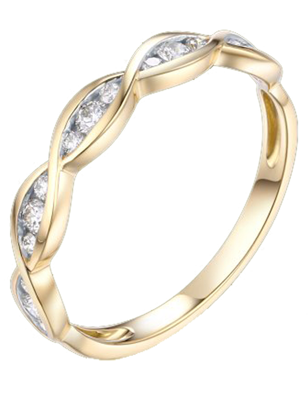 Yellow Gold Ring - 18ct Yellow Gold Stacking Ring - 764457 - Salera's