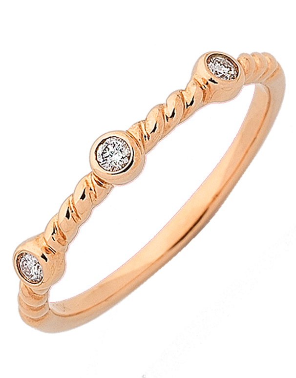Rose Gold Ring - 10ct Rose Gold Stacking Ring - 764708 - Salera's