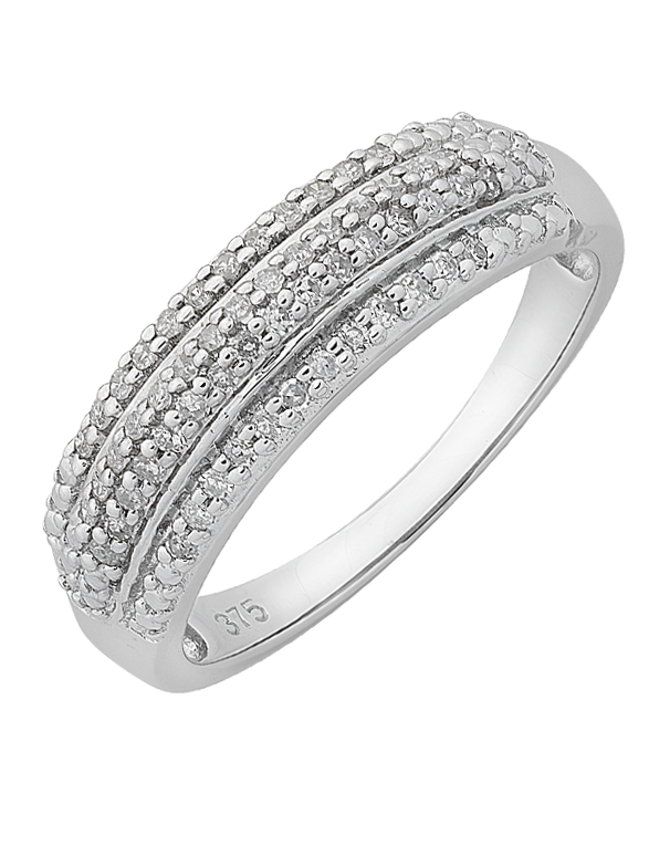 Diamond Ring - 9ct White Gold Diamond Ring - 765924 - Salera's