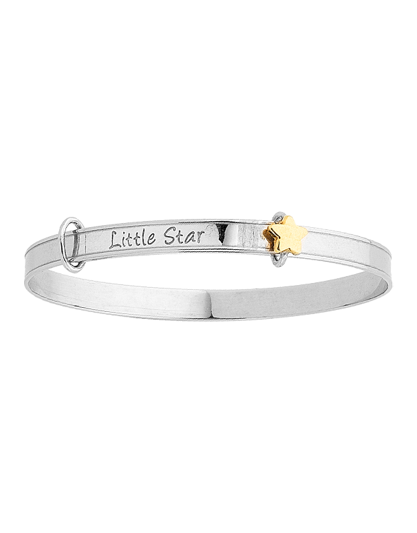 Silver Bangle - Sterling Silver Little Star Bangle - 765978