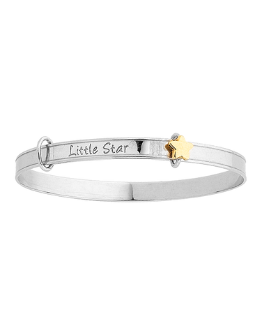 Silver Bangle - Sterling Silver Little Star Bangle - 765978