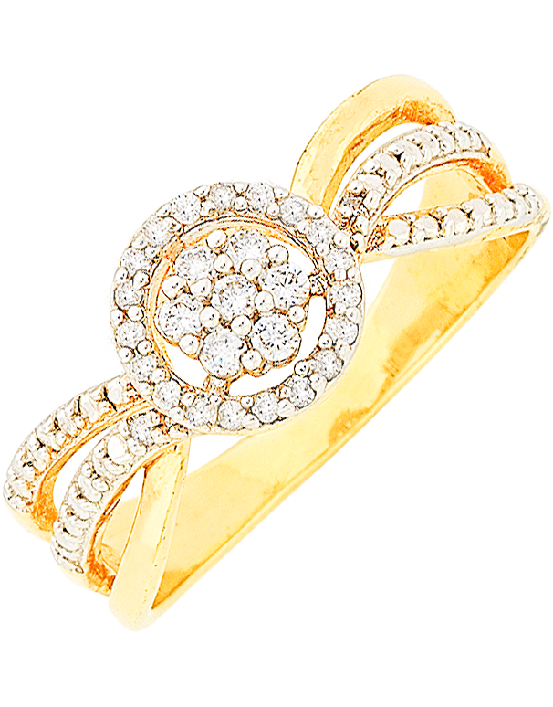 Diamond Ring - 9ct Yellow Gold Diamond Ring - 766078 - Salera's