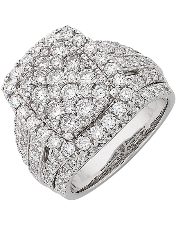 Diamond Ring - 14ct White Gold 3.00ct Diamond Ring - 766209 - Salera's