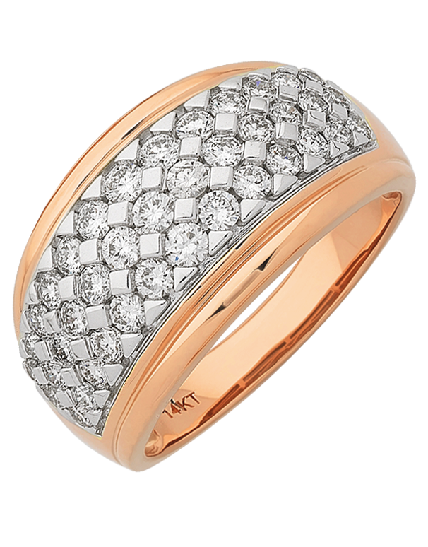 Diamond Ring - 14ct Rose Gold Diamond Ring - 767634 - Salera's