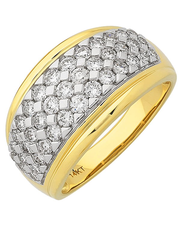 Diamond Ring - 14ct Yellow Gold Diamond Ring - 767635 - Salera's