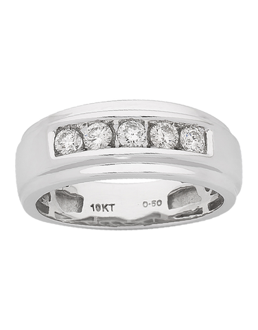 Men's Ring - 10ct White Gold Diamond Ring - 767643