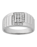 Men's Ring - 10ct White Gold Diamond Ring - 768146