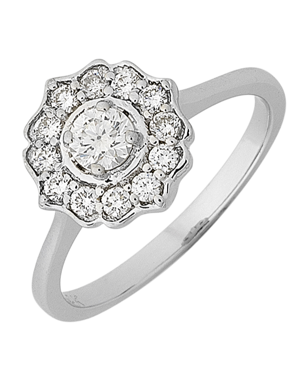 Diamond Ring - White Gold Diamond Ring - 768381 - Salera's