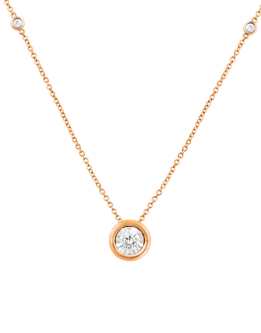 Diamond Necklace 10ct Rose Gold Diamond Necklace 768487