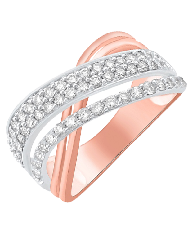 Diamond Ring - 14ct Rose Gold Diamond Ring - 768490 - Salera's