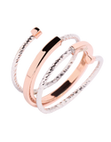 Mode d'Amelie - Sterling Silver & Rose Tone Ring - 770569