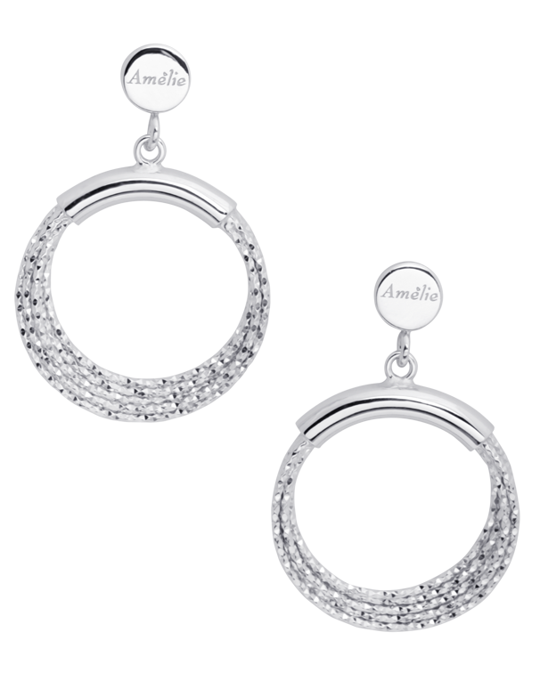 Mode d'Amelie - Sterling Silver Drop Earrings - 770586