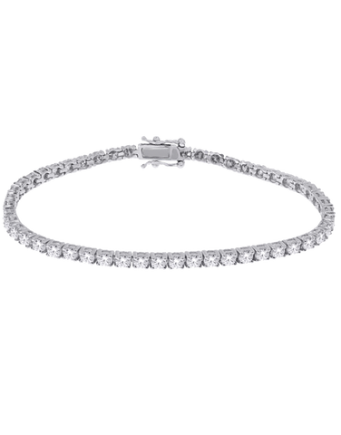 14ct White Gold Diamond Tennis Bracelet with 2.00ct TW of Diamonds - 770619