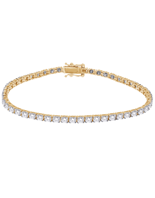 Diamond Bracelet- 14ct Yellow Gold Diamond Tennis Bracelet with 2.00ct TW of Diamonds - 770620